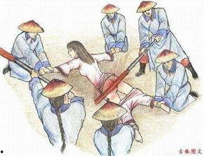 德川女刑罚绘卷牛裂之刑,牛裂之刑的残酷与警示